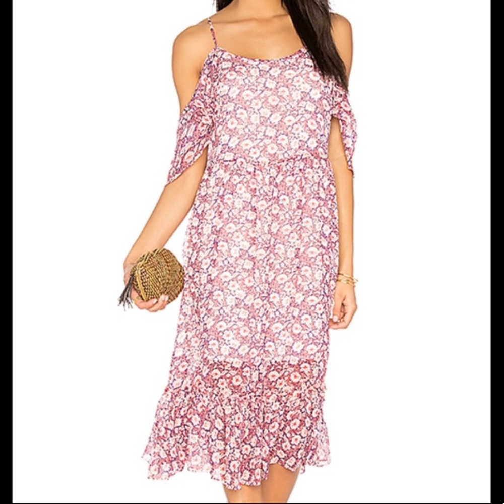 Rebecca Minkoff Buffy Floral Cold Shoulder Dress